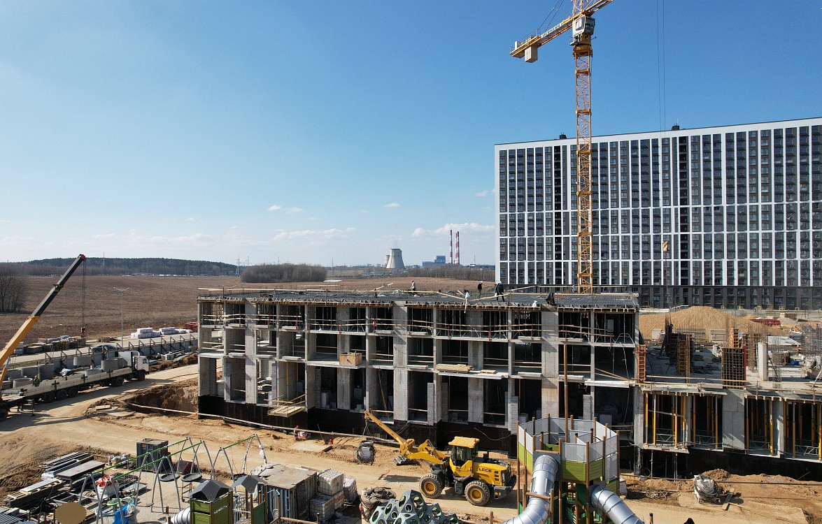 фото: Ход строительства 5 и 6 дома. Март 2026 - 1