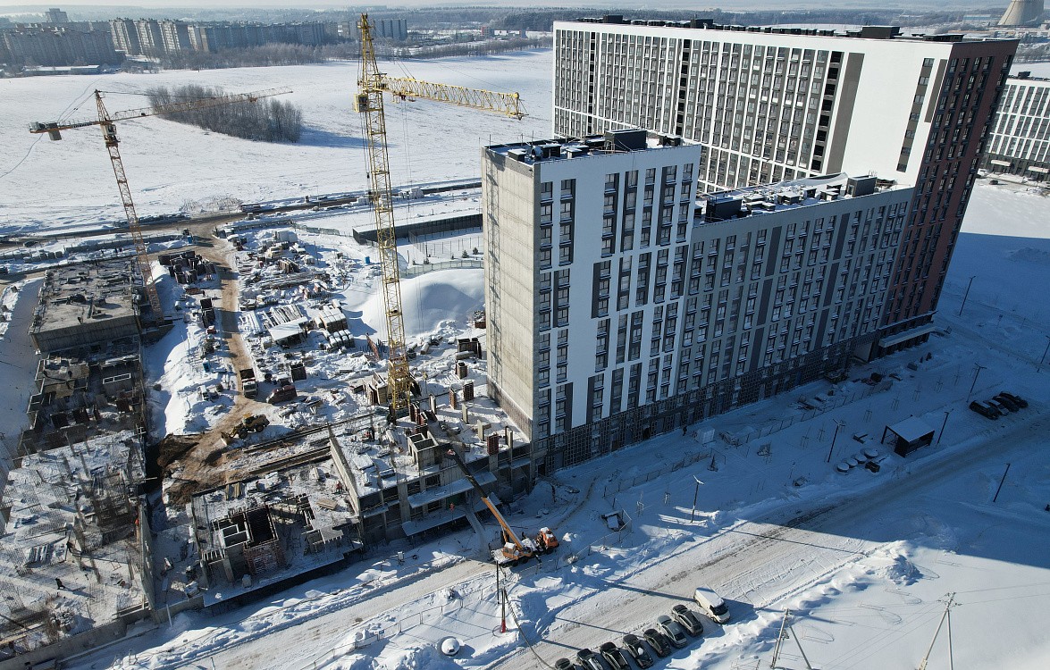 фото: Ход строительства 5, 6 и 7 дома. Февраль 2026 - 1